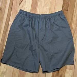 Gray Puritan Drawstring Shorts